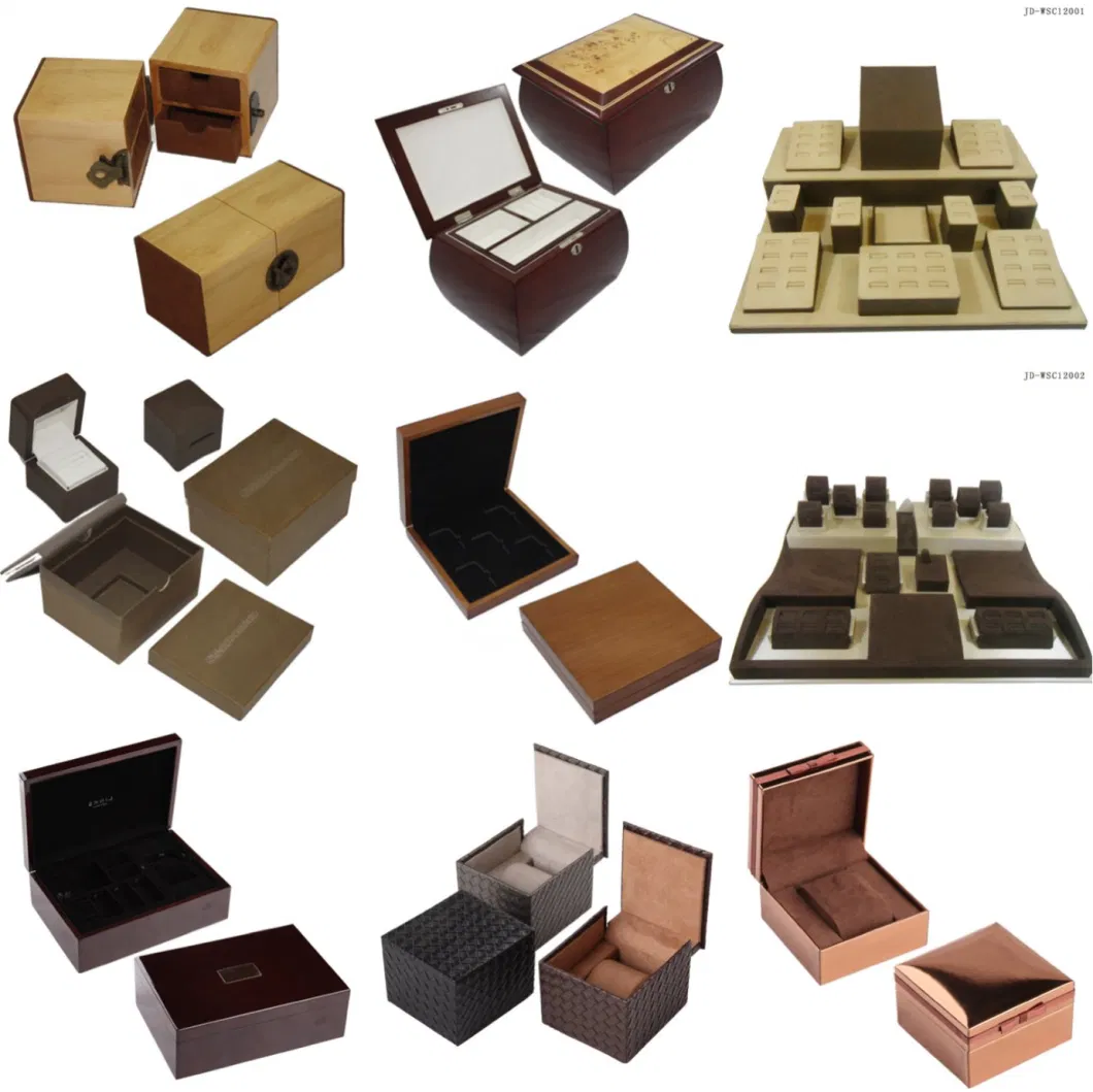 Wooden/Paper/Plastic/Leather/Velvet Factory Jewelry Watch Cosmetic Perfume Gift Packaging Set Storage/Jewelry Display Tray, Wholesale.