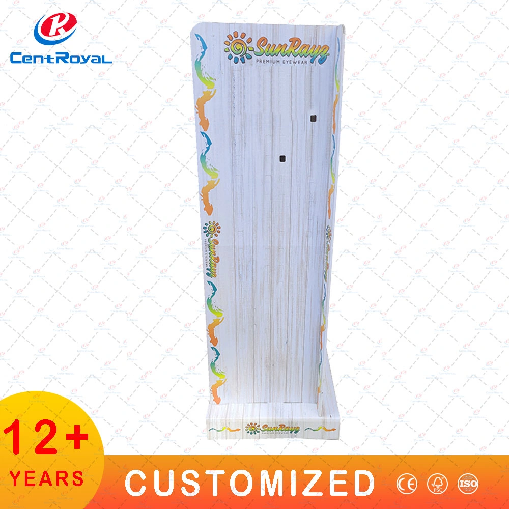 Customized Floor Standing Corrugated Cardboard Pallet Food Snack Display Stand