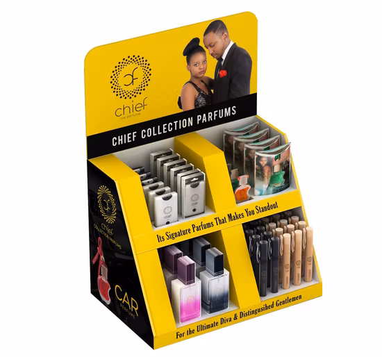 소매용 후크가 있는 종이 PDQ 카운터 디스플레이 스탠드