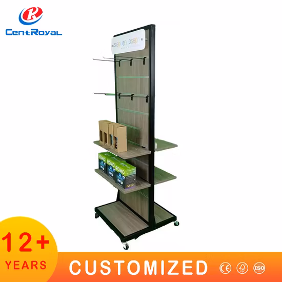 저렴한 금속 걸이 걸이 Slatwall 모바일 휴대 전화 매장 액세서리 디스플레이 스탠드