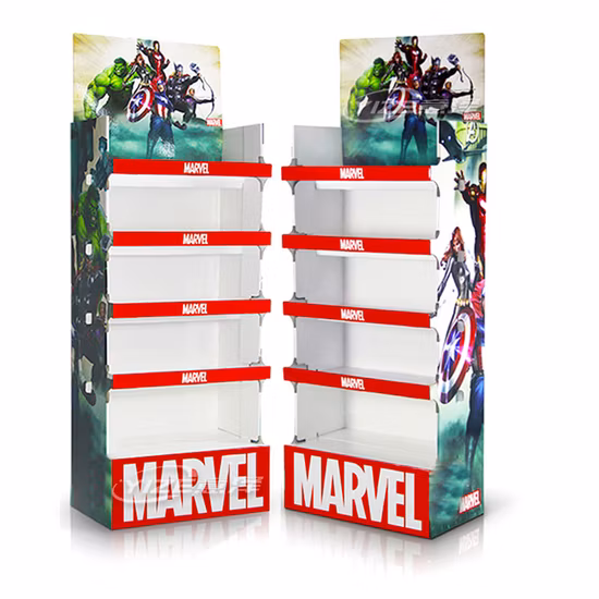 소녀 속눈섭 광고 마분지 대중 음악 전시, 걸이를 가진 종이 진열대